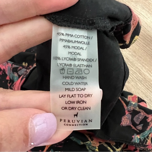 Peruvian Connection Black Floral Dress - Picture 11 of 11
